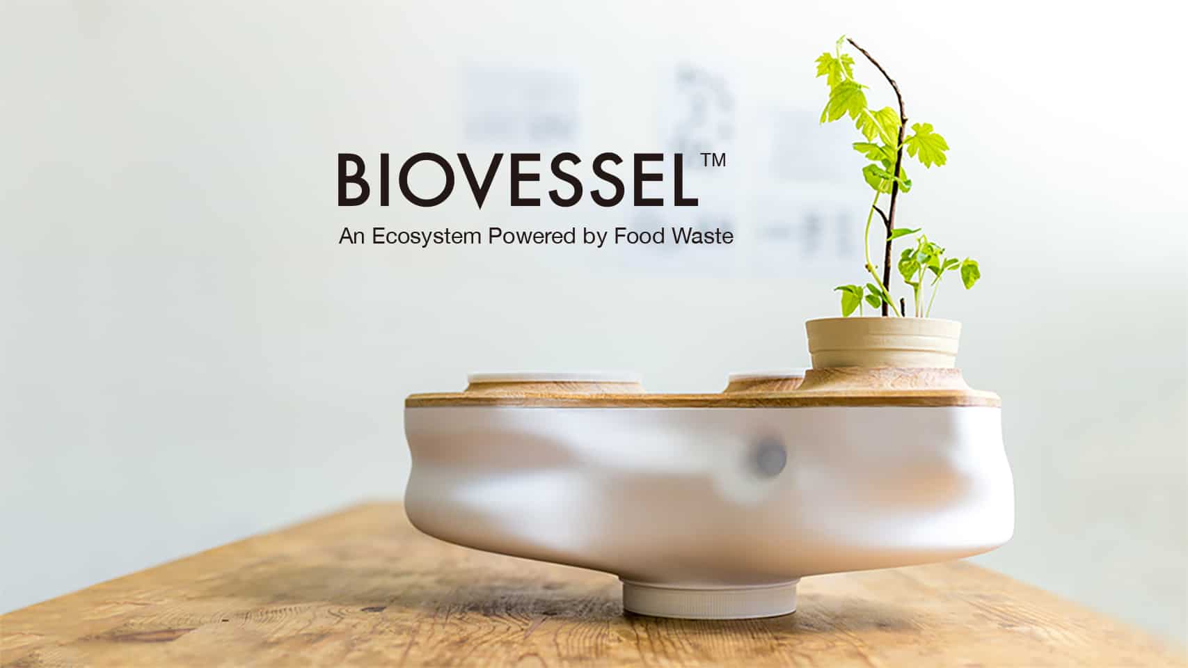Trendy BIOVESSEL Tabletop Composter Turns Waste into Soil Odour Free